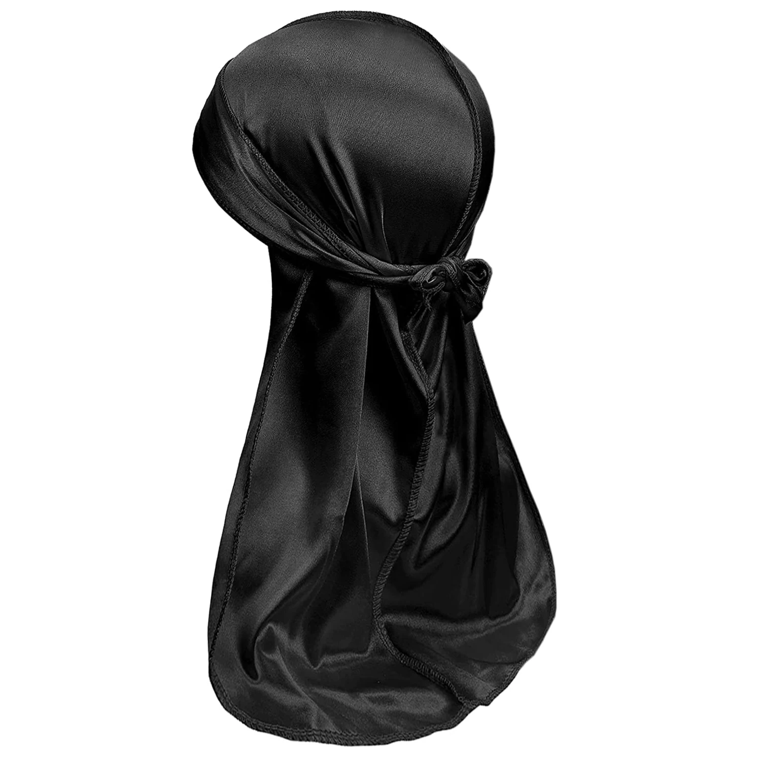 Summer Cooling Luxury Sliky Durag Unisex Longtail Hiphap Fashion Head Wrap