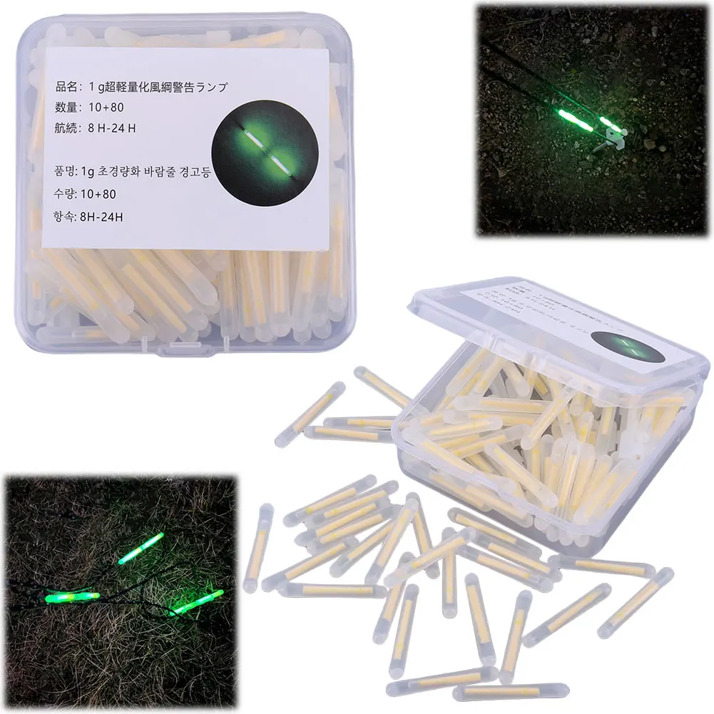 Wind Rope Buckle Light Waterproof Wind Rope Warning Light Tent Atmosphere Light Tent String Lamp for Outdoor Camping Picnic