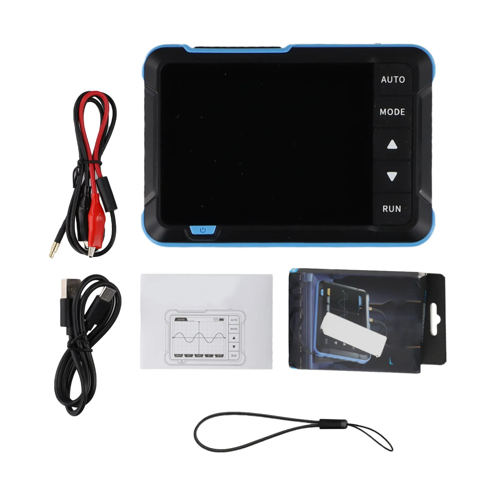 Beginner Friendly Portable Digital Oscilloscope 1Mhz Bandwidth Efficient Button AUTO Function Signal Generators