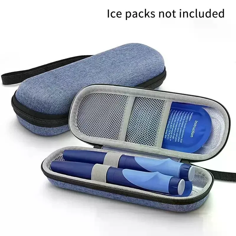 Insulin Cooler Travel Case Waterproof Insulin Cooling Bag with Thermometer Display Medicine Organizer Bag for Diabetics view 3