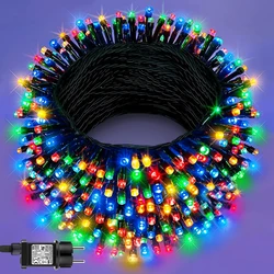 Colorful/Warm Fairy String Lights 10M-100M Waterproof Garlands 220V 110V Outdoor Garden Street Holiday Christmas Tree Lamp Chain