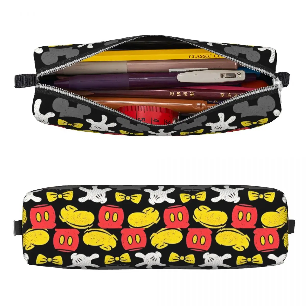 Lovely Disney Mickey Mouse Minnie Pencil Case Pencilcases Pen Box for Girls Boys Big Capacity Bag Students School Gift