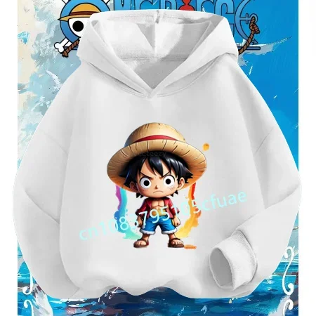 

Fashion Hoodie Set Sweats Kids Hip Hop Coat Boys Clothing Cosplay 2025 New Anime One Piece Hoodies Kids Fashion Luffy Pullover