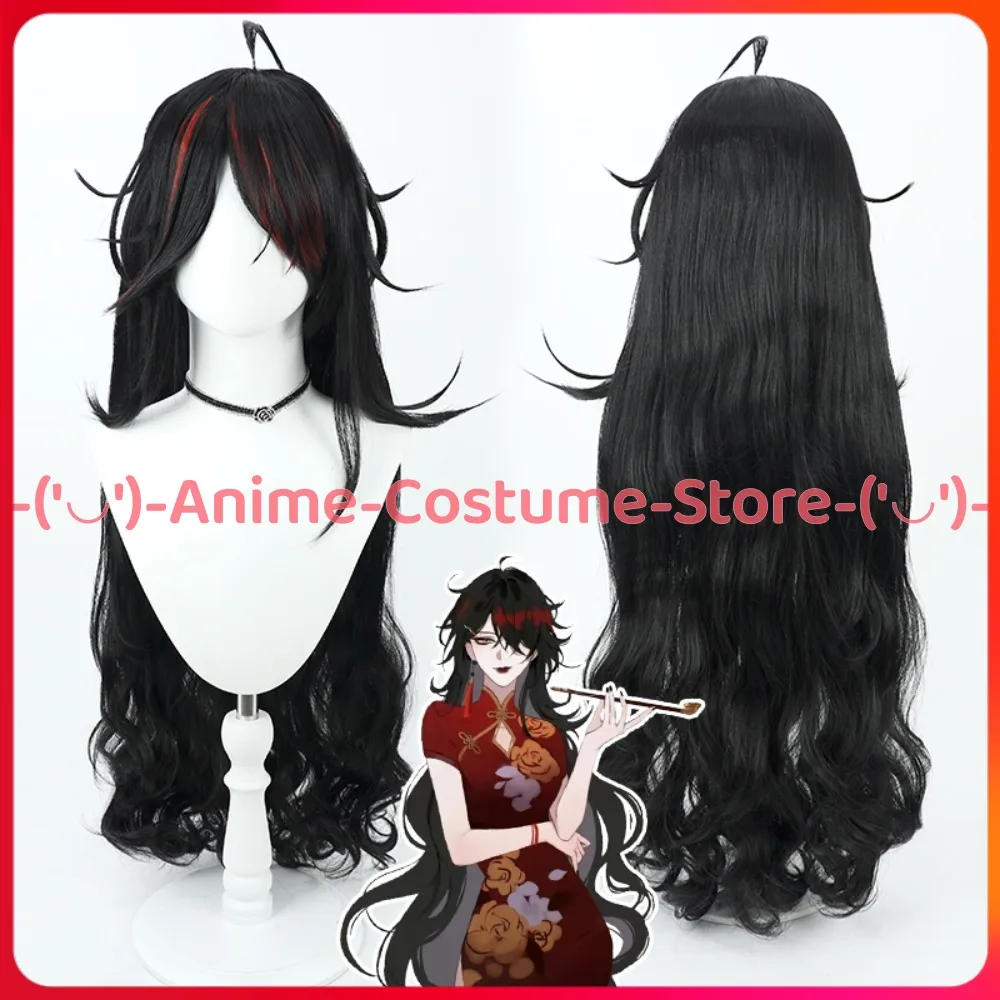

NIJISANJI VTuber Vox Akuma Genderbend Qipao Style Cosplay Wig Anime Character Halloween Carnival Party Costume Synthetic Hair