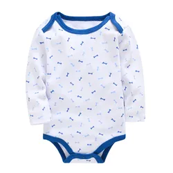 Long Sleeve Baby Boy Bodysuit 0-12 Months 100% Cotton Newborn Clothes Overalls Outwear Casual Boy Clothing