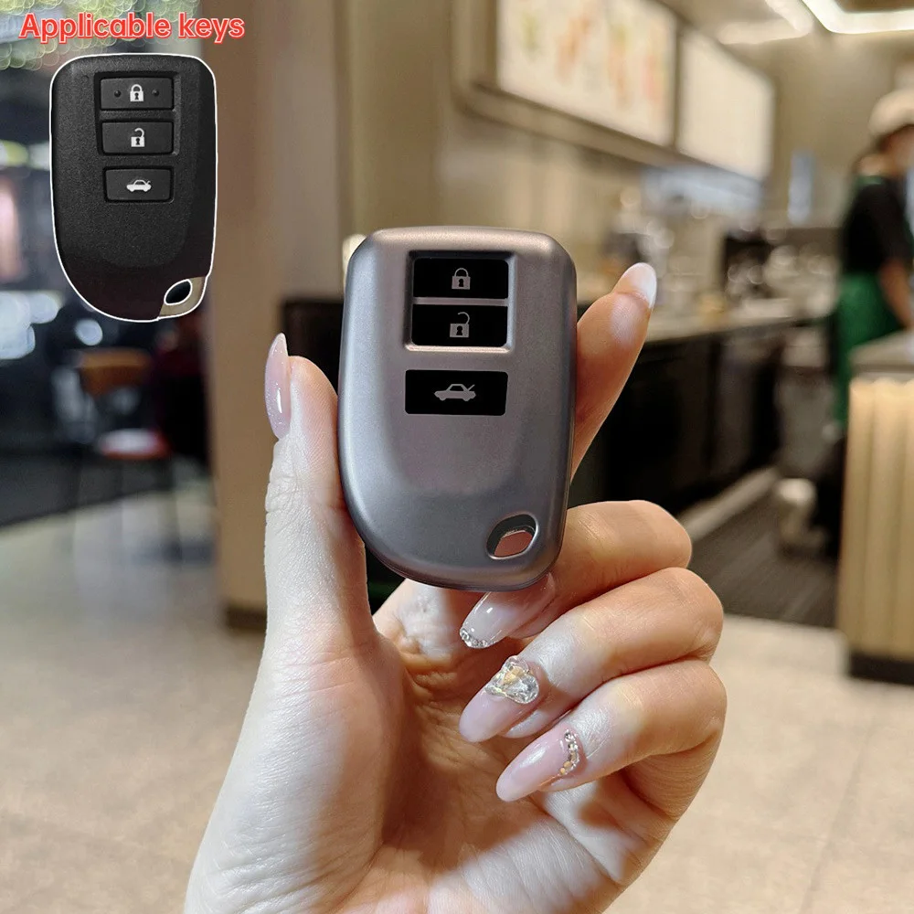 2/3 Buttons TPU Car Smart Key Protective Case Cover Fit for Toyota Yaris X Hiace Vios Verso Camry Corolla Accessories