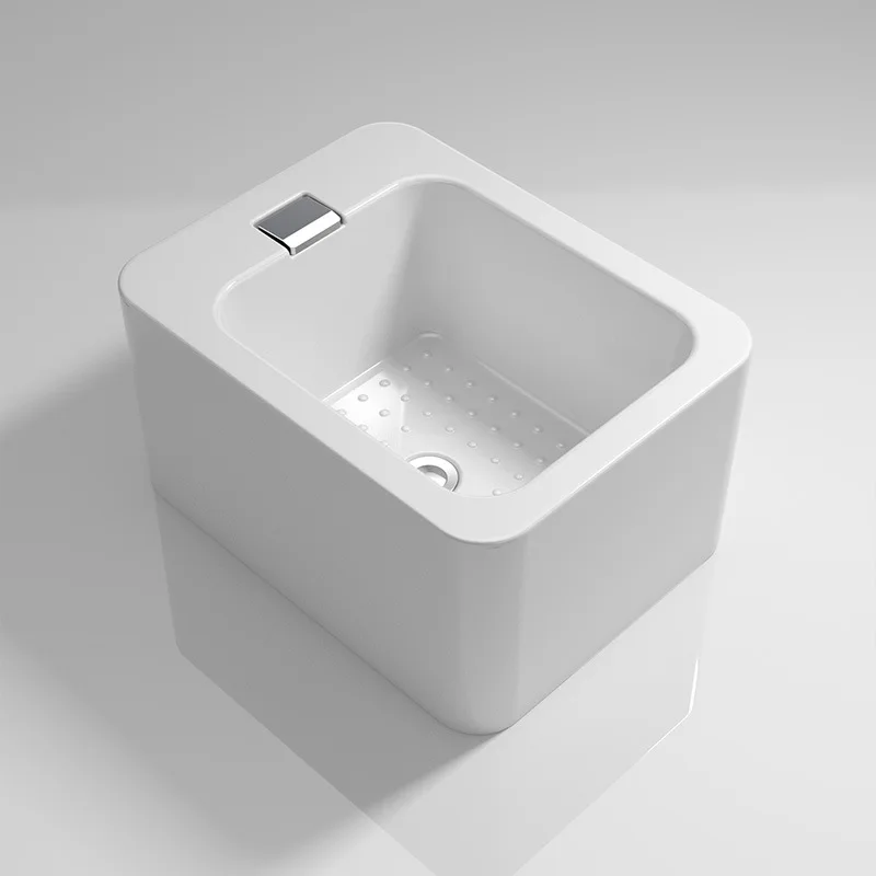 Household Ceramic Floor-standing Foot Bath, High Temperature Footbath, Bathroom Footbath, Footbath, Balcony Ceramic Basin
