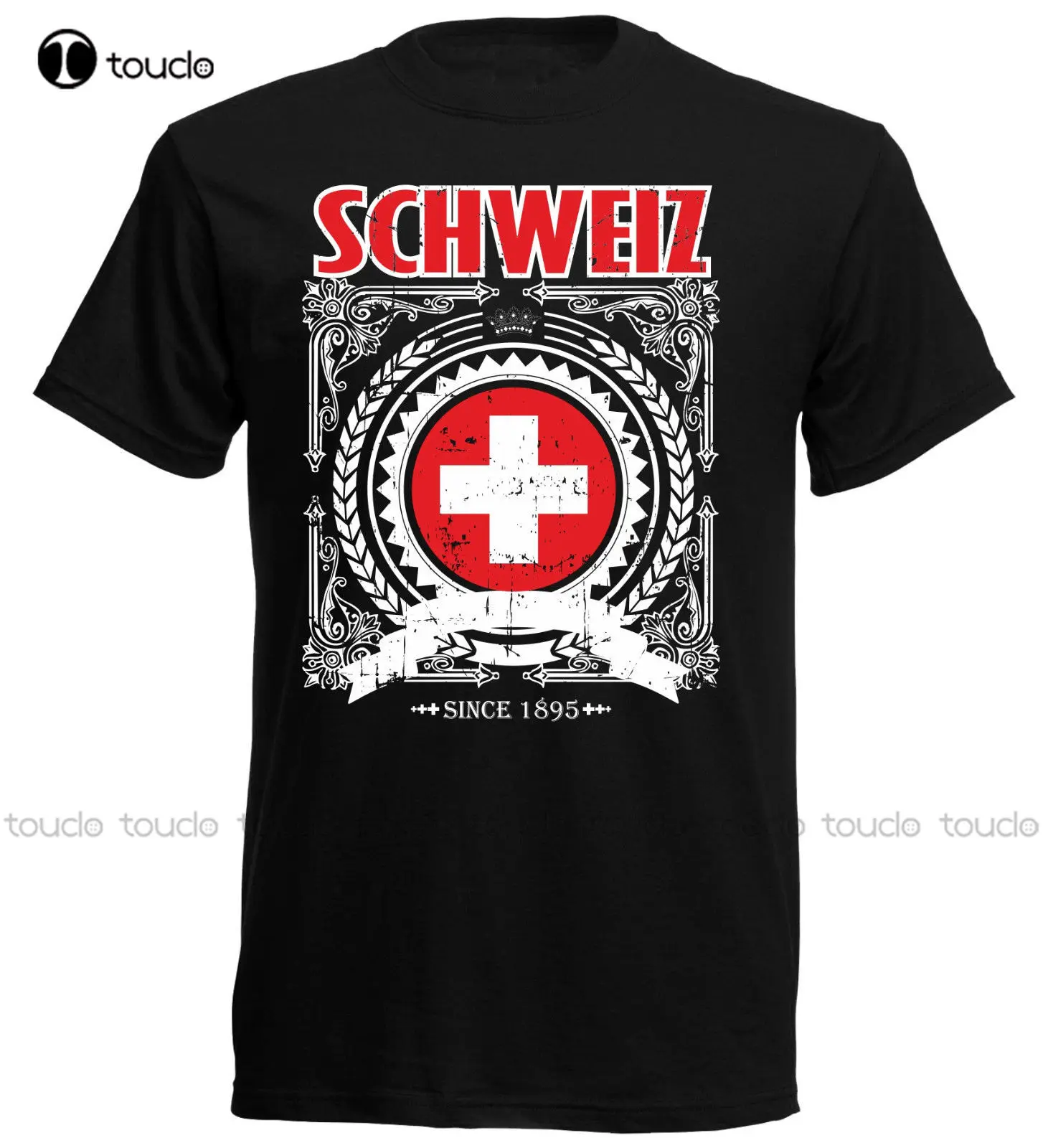 T Shirt Cotton Men Short Sleeve Hot Summer Sale T-Shirt Schweiz Switzerland Men'S Footballer Since 1895 Fashion Classic Unisex