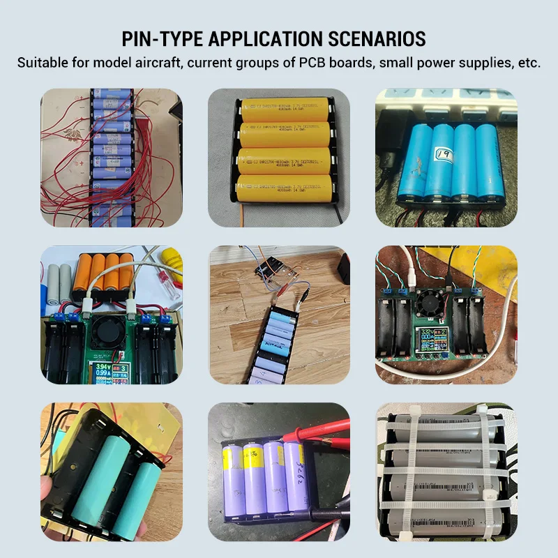 Heltec Verbesserter Pin-Typ Steckbarer Batteriehalter für 18650/21700, 1-4S, 3A/24A - Geeignet für DIY-Modifikationen, PCB-Montage usw. – Detail 10