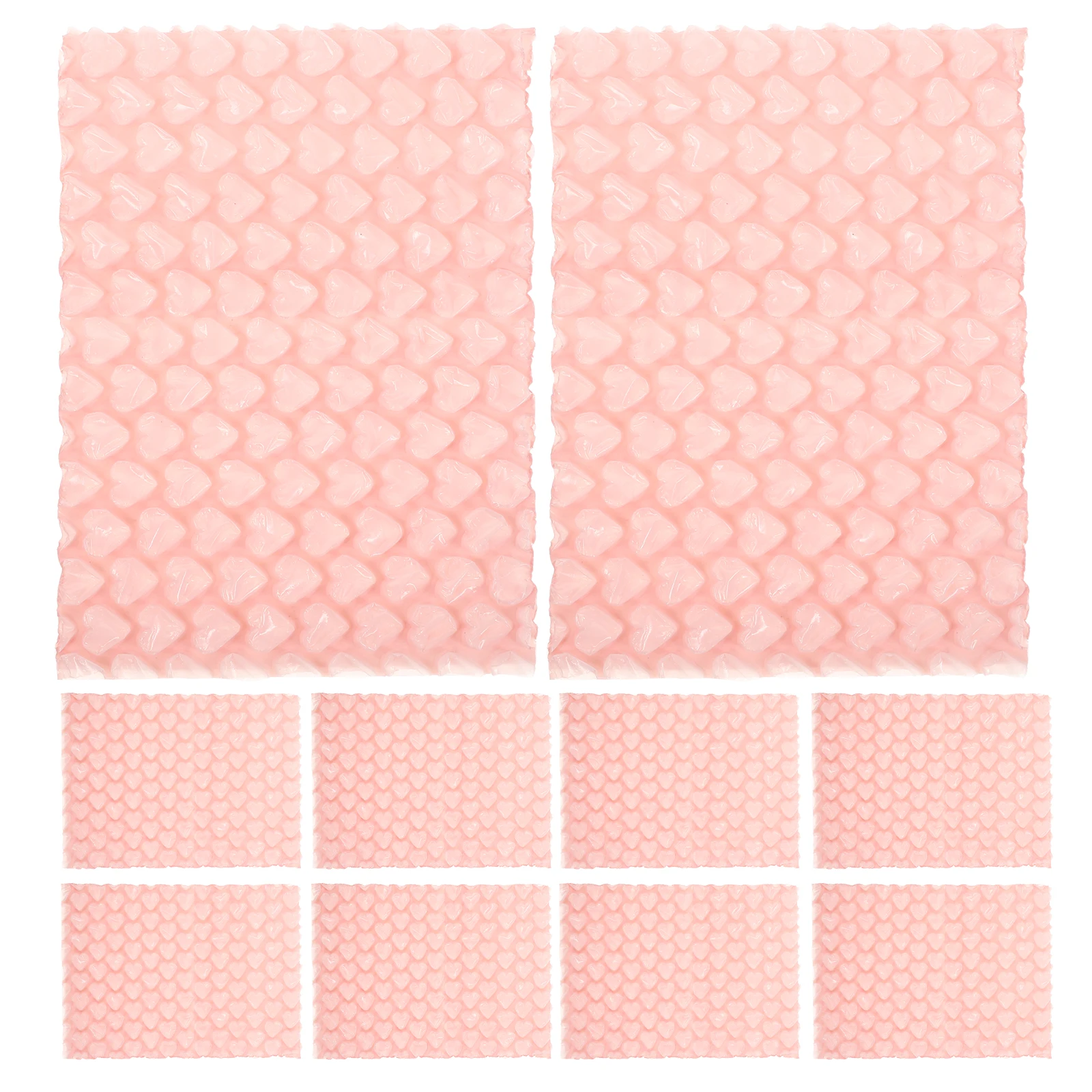 50Pcs Heart Bubble Mailers Reliable Protective for Trinkets Mailing Small Business Shockproof Bubble Sleeves Shipping Envelope