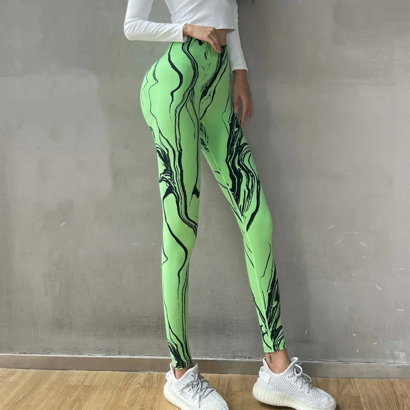 Mallas deportivas sin costuras para mujer, pantalones de Yoga de cintura alta, Push Up, para gimnasio y correr