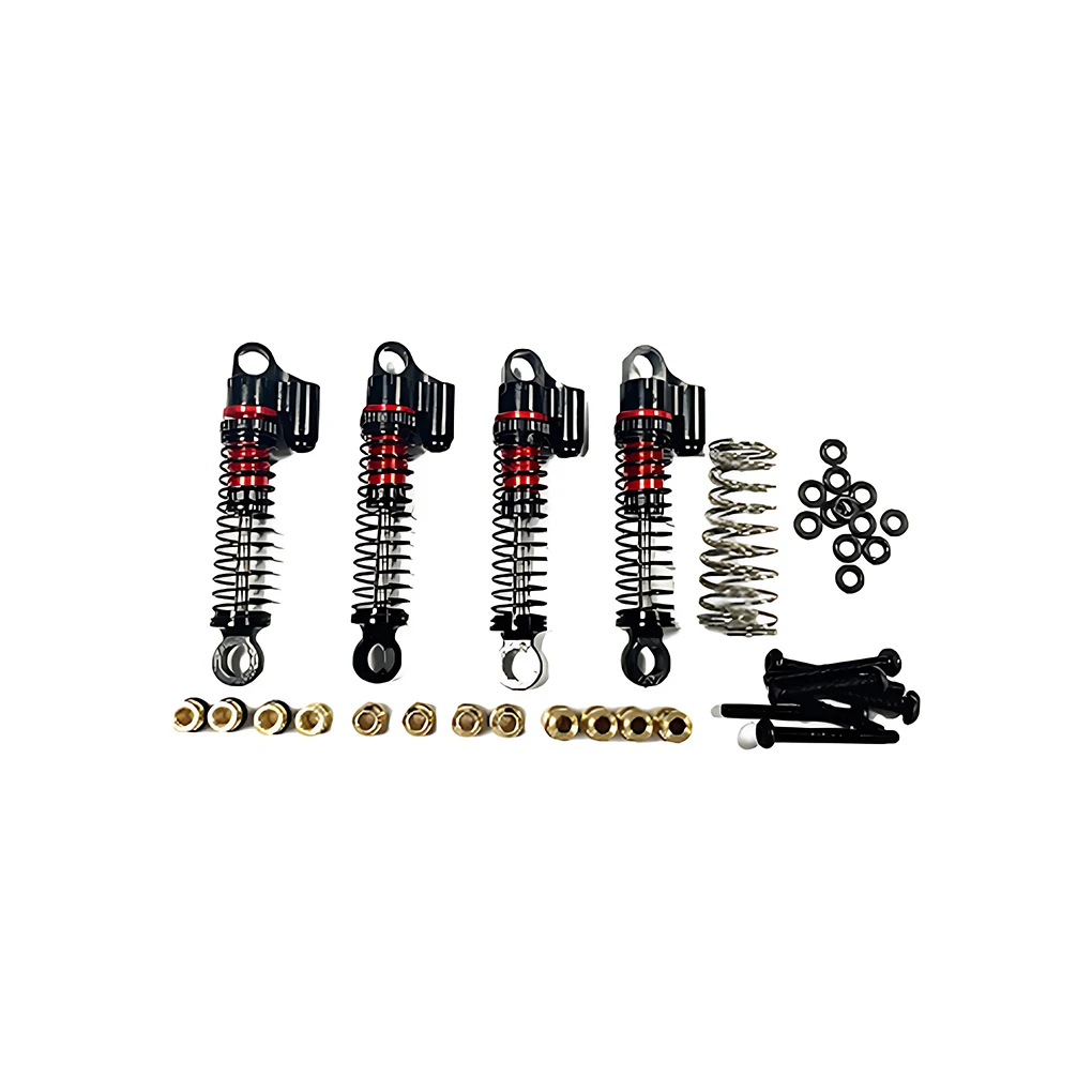 Metal 43mm Front  Rear Oil Shock Absorber Center Drive Shaft Set for Hobbyplus CR18P 1/18 RC Rock Van Car Upgraded Parts