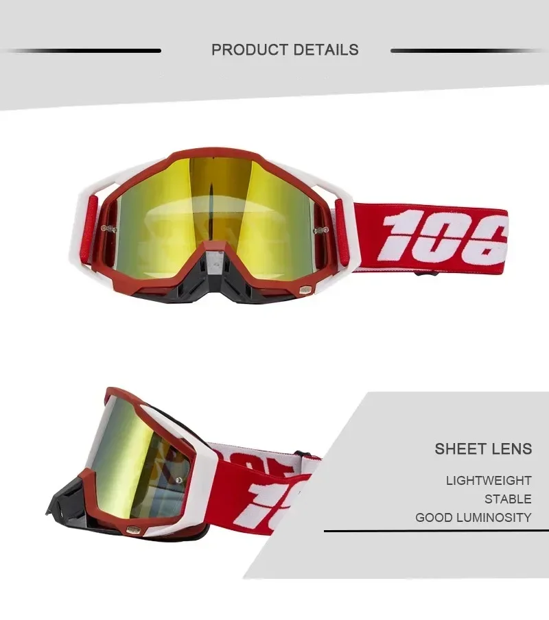 Óculos de sol masculino para moto cross, óculos de sol para capacete off-road, acessórios para dirt bike