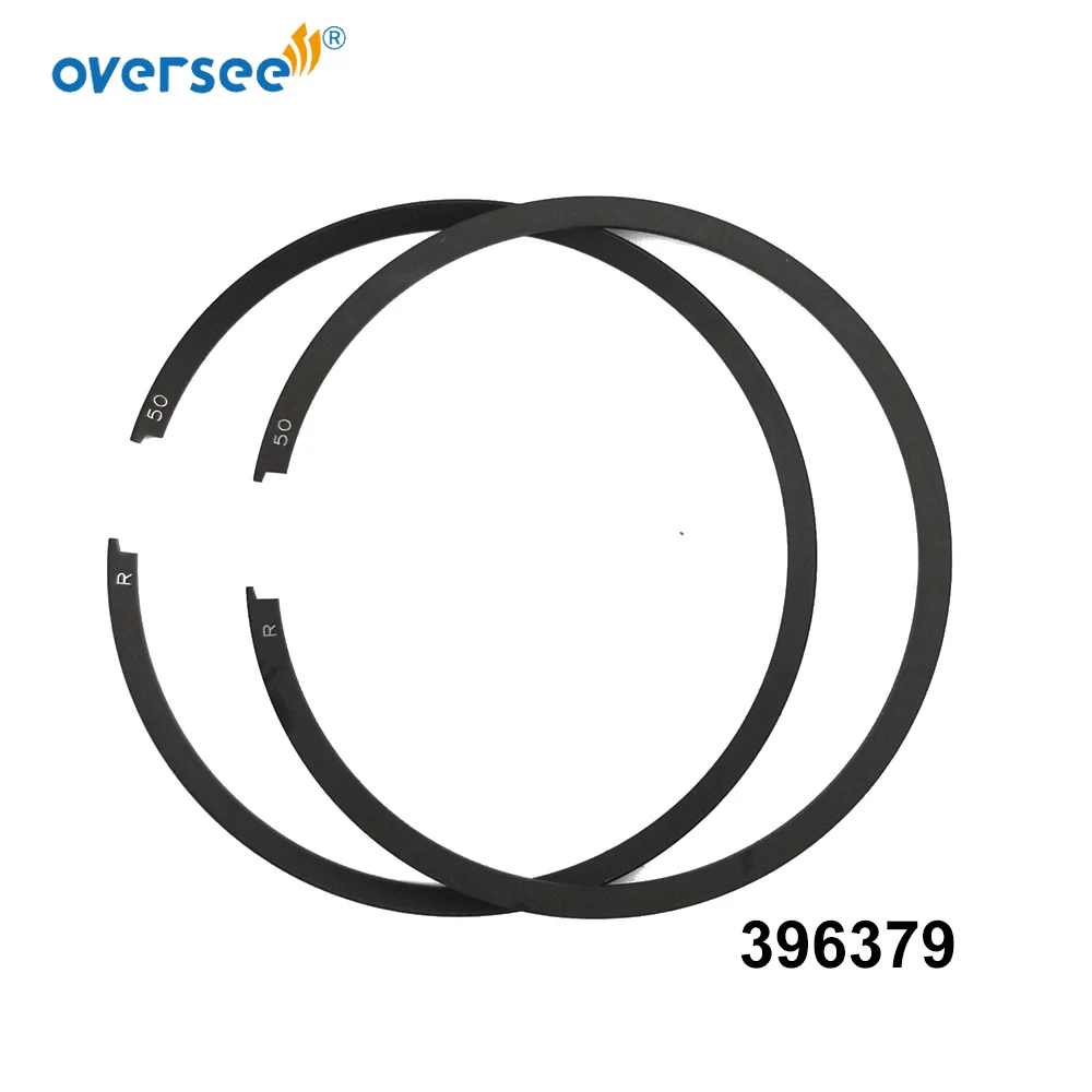 0396379 Oversize Piston Ring Set +050 for Evinrude, Johnson 25-35HP Outboard Engine 396379 385809