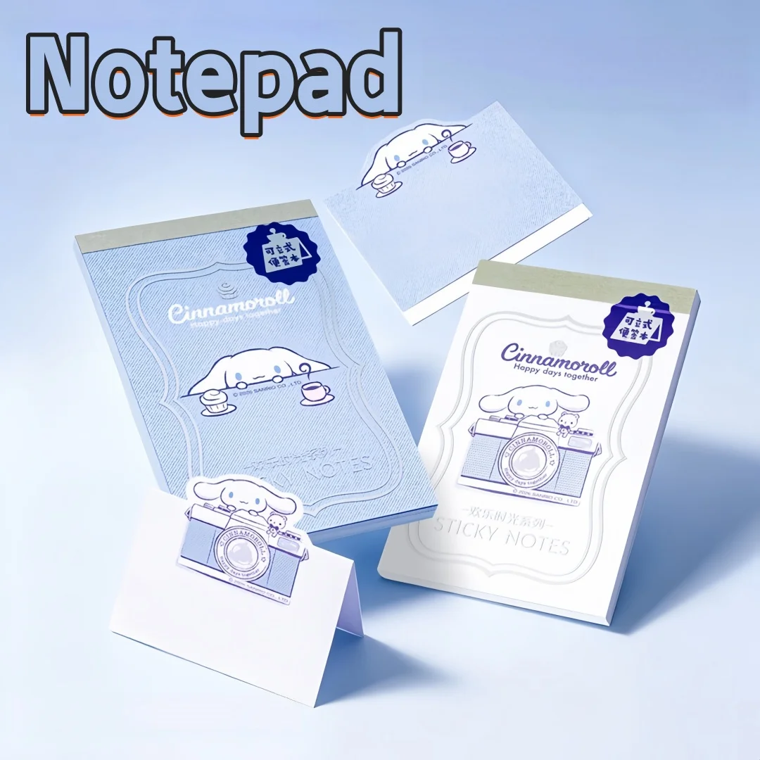 50 Pages/Book Cinnamoroll 3D Shaped Sticky Notes Sanrio Special-Shaped Folding Notepad Cute Memo Notes for Students Cartoon Stationery
