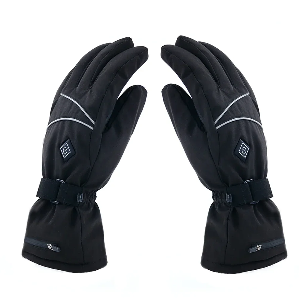 Battery Powered Waterproof Heated Gloves with Adjustable Temperature Control