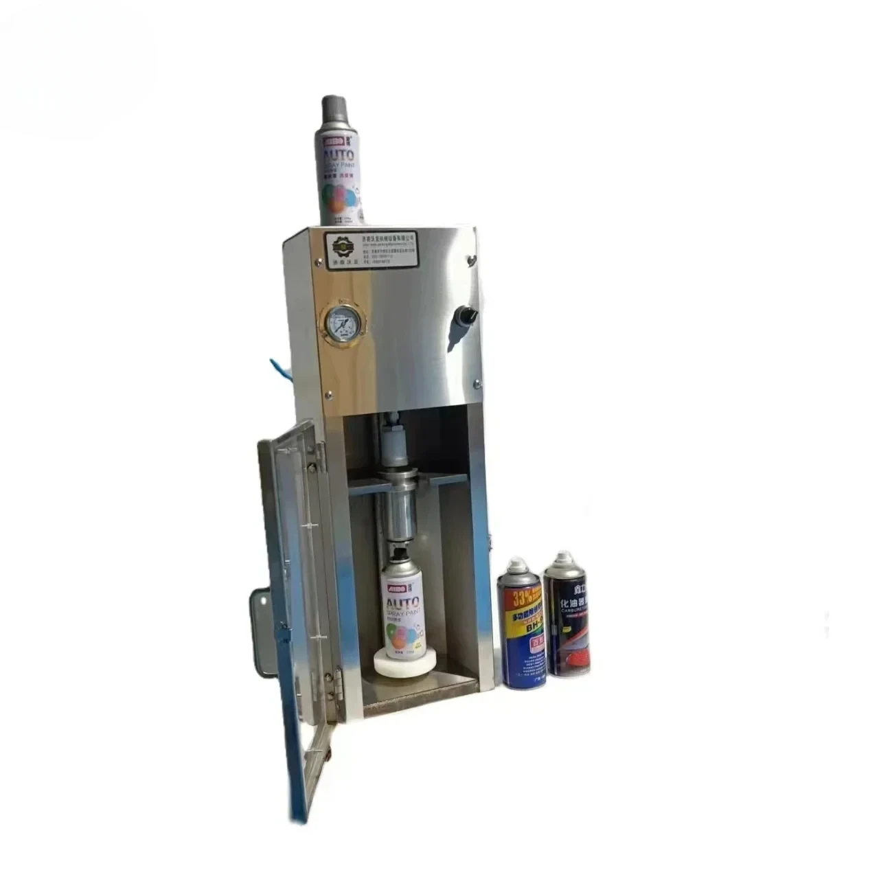 JIAHE Aerosol can manual self-spraying irrigation machine Self-spraying pneumatic filling machine paint filling machine