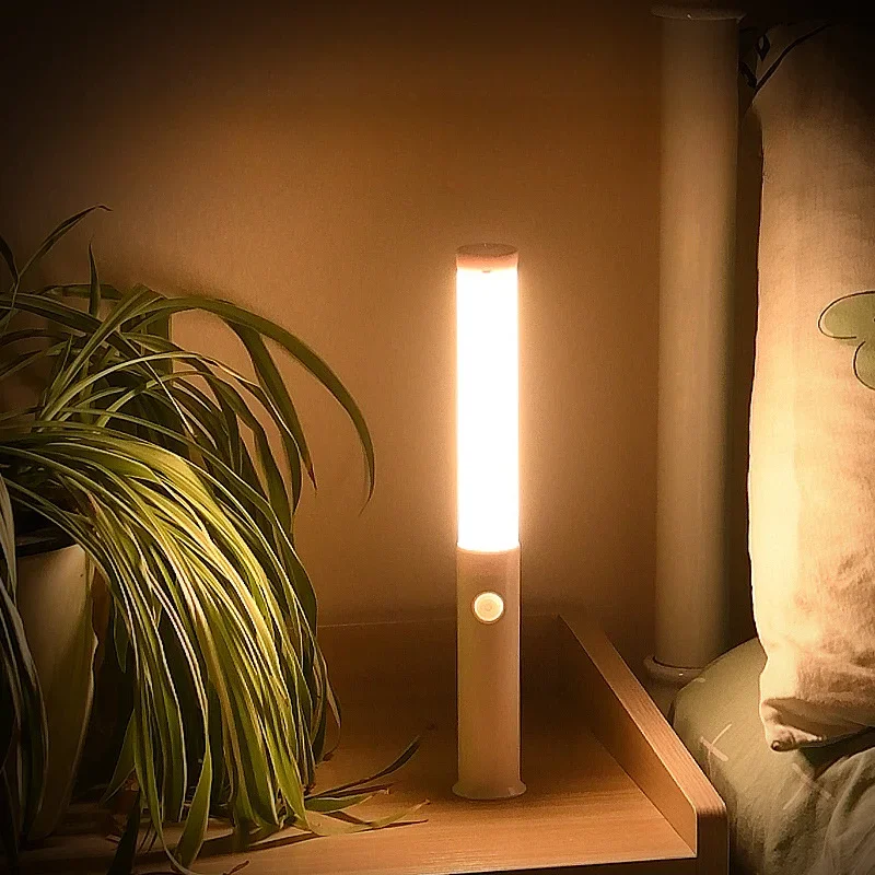 Modern Minimalist Long Tube Intelligent Car Light Human Body Sensing Night Light Creative Cabinet Handheld Lighting