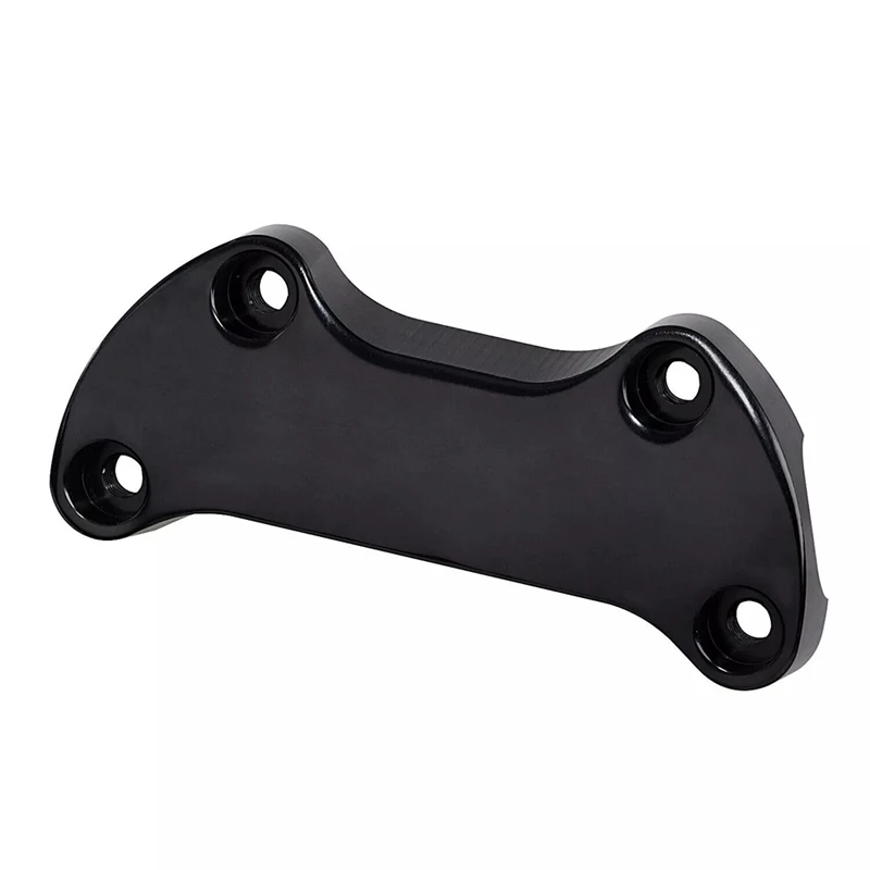 Black Top Cover 3.5 Inch Handlebar Risers Clamp For  Dyna Softail Sportster XL