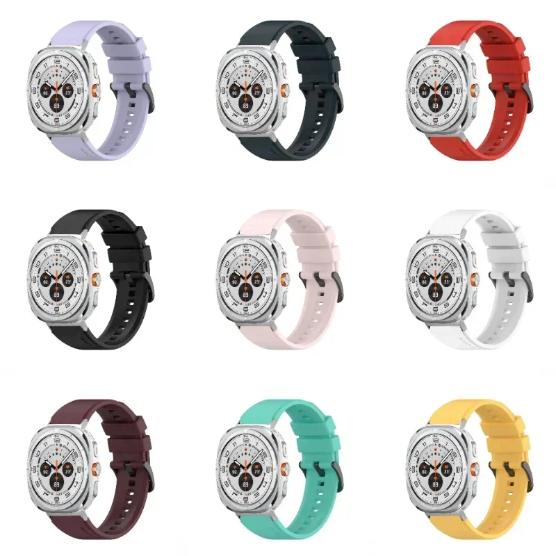 Sports Silicone Strap for Samsung Galaxy Watch Ultra 47mm Replacement Wristband for Galaxy Watch Ultra 47mm Comfortable Bracelet