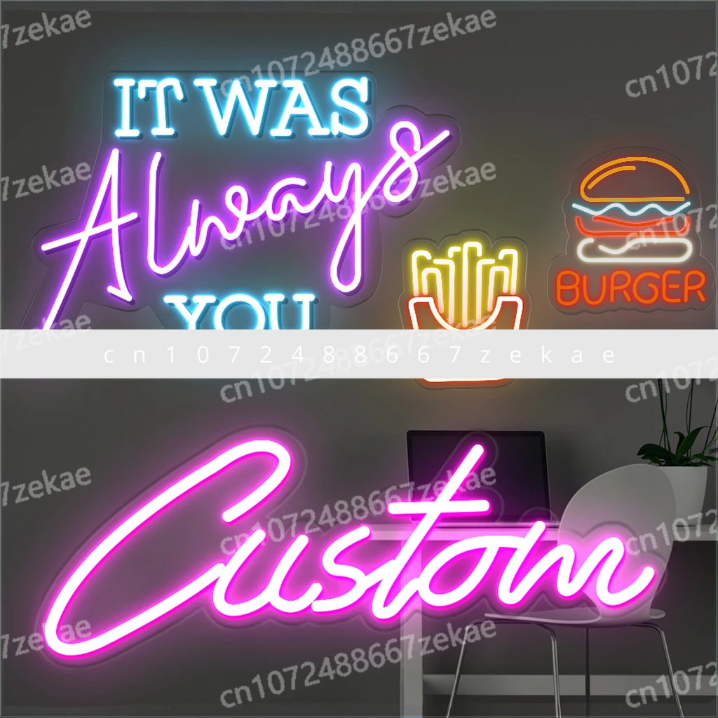 

Изготовленные на заказ светоизлучающие диоды, неоновые вывески с именем, неоновые вывески для спальни, дня рождения, дома