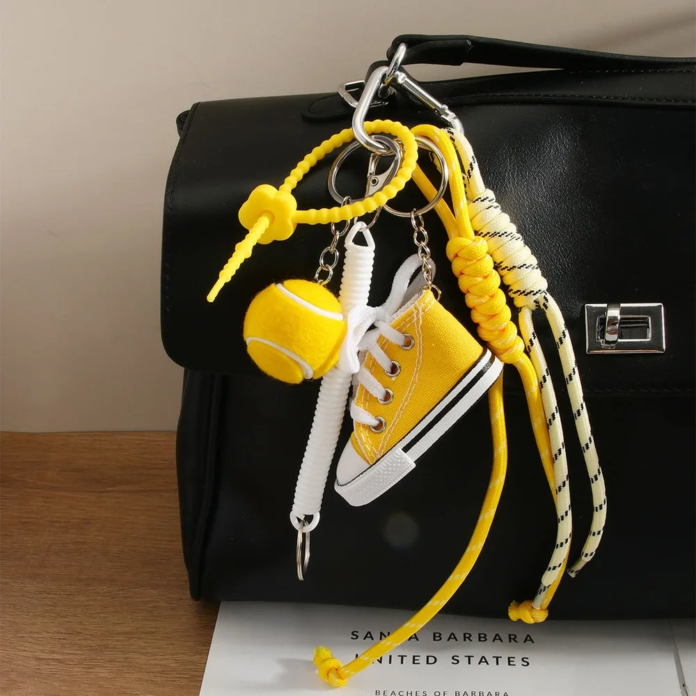 Sneaker Bag Charm Mini Keychain Shoe Inspired Design Colorful Decorative Accessory For Purse Backpack Fashion Style Lovers Gift