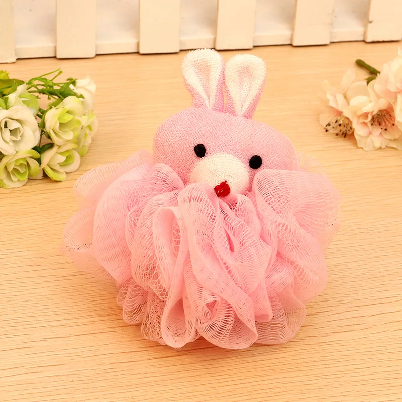 1PCS Animal Sharp Bath Shower Item Child Kid Baby Body Wash Clean Ball Sponge Flower Tool