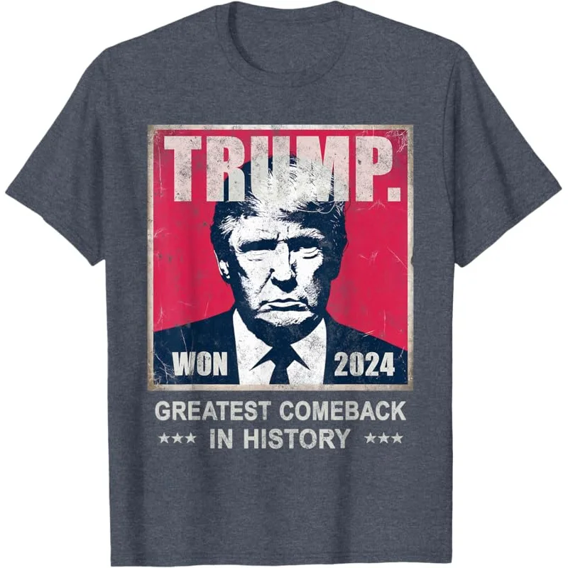 Victory TRUMP We Won 2024 GREATEST COMEBACK IN HISTORY Gag T-Shirt