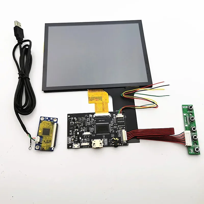 8“ Monitor Capacitive Display Module 1024X768 Linux/Android /Win7 8 10 Raspberry Pi3 Plug And LCD Screen Kits