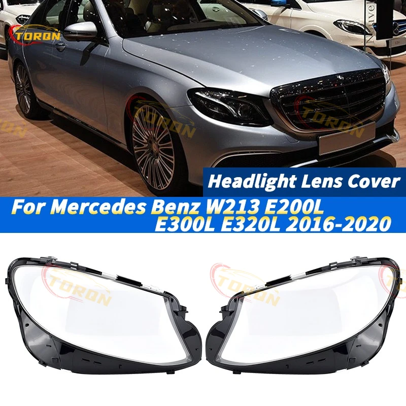 

For Mercedes Benz W213 E200L E300L E320L 2016-2020 Car Headlight Cover dust cover for headlights car accessories automobil parts
