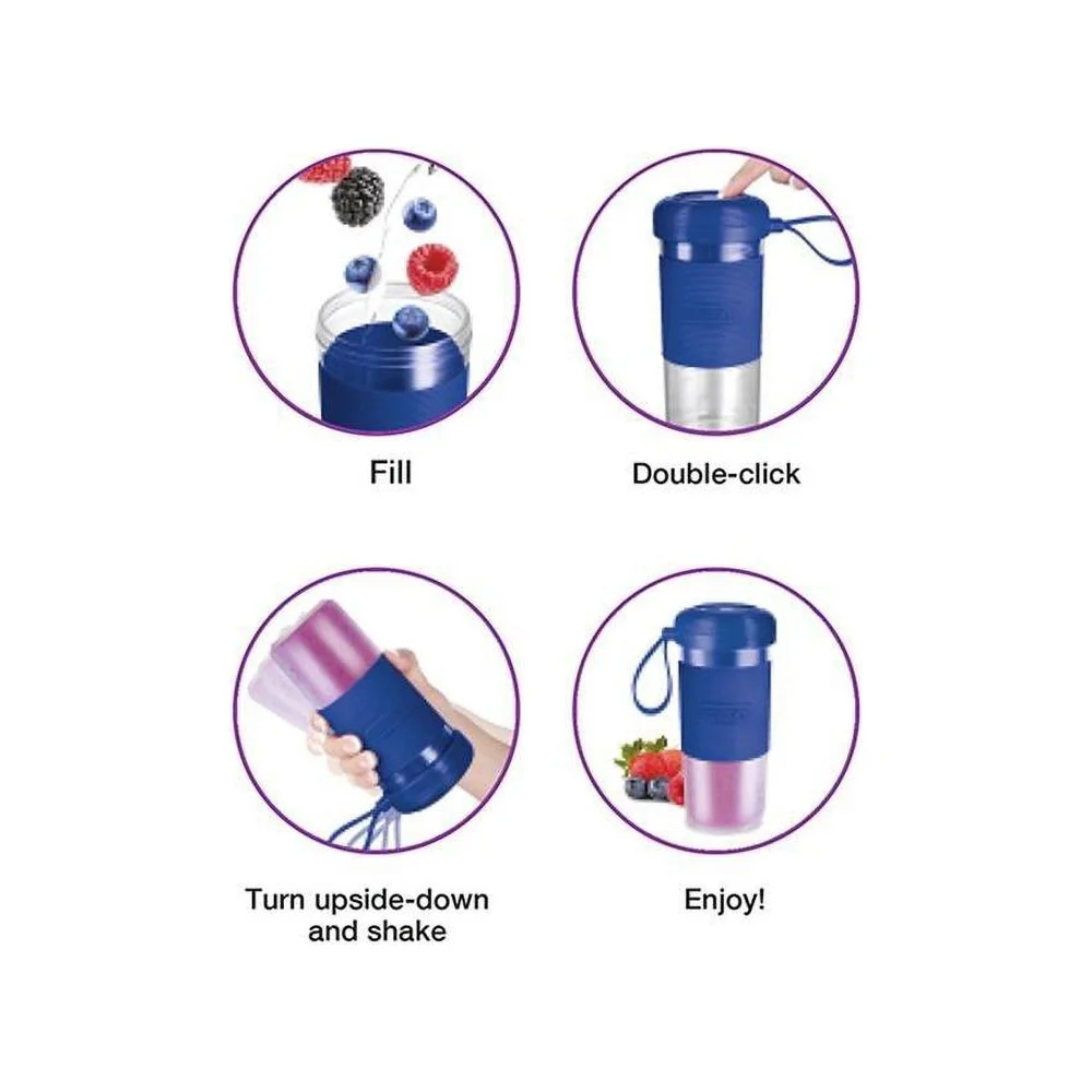 Портативный USB перезаряжаемый блендер 300 мл персональный смузи с лезвиями из нержавеющей стали легкий компактный дизайн для путешествий