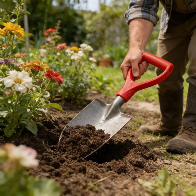 NonSlip Plastic Shovel Handle For Garden Spade Lightweight Construction 