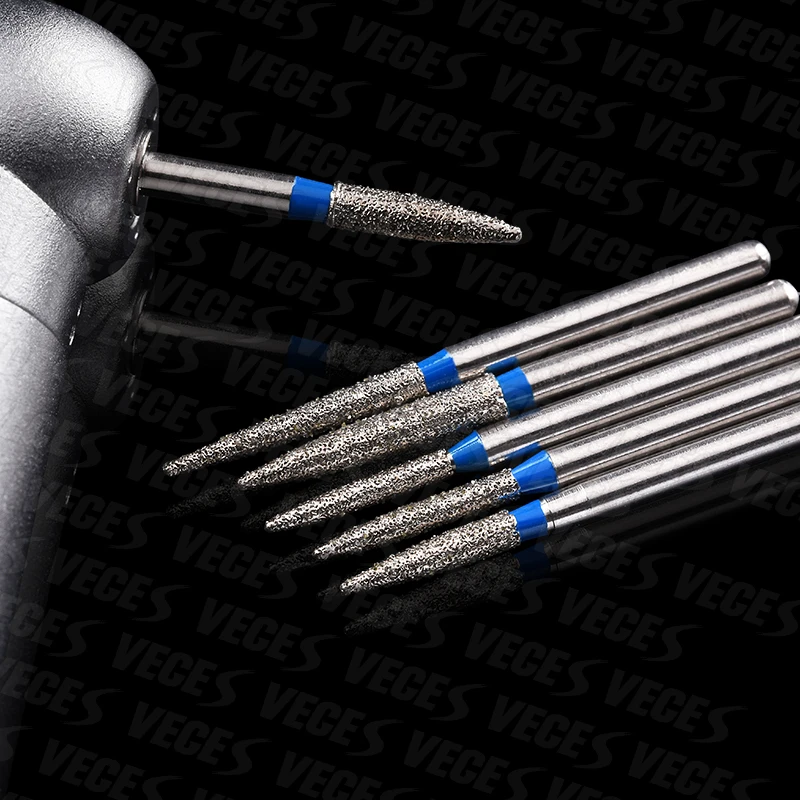 FO Type Standard Dental Diamond Burs Instrumentation Drill For High Speed Handpiece Dentist Tool FG 1.6mm Polishing Burs Drills