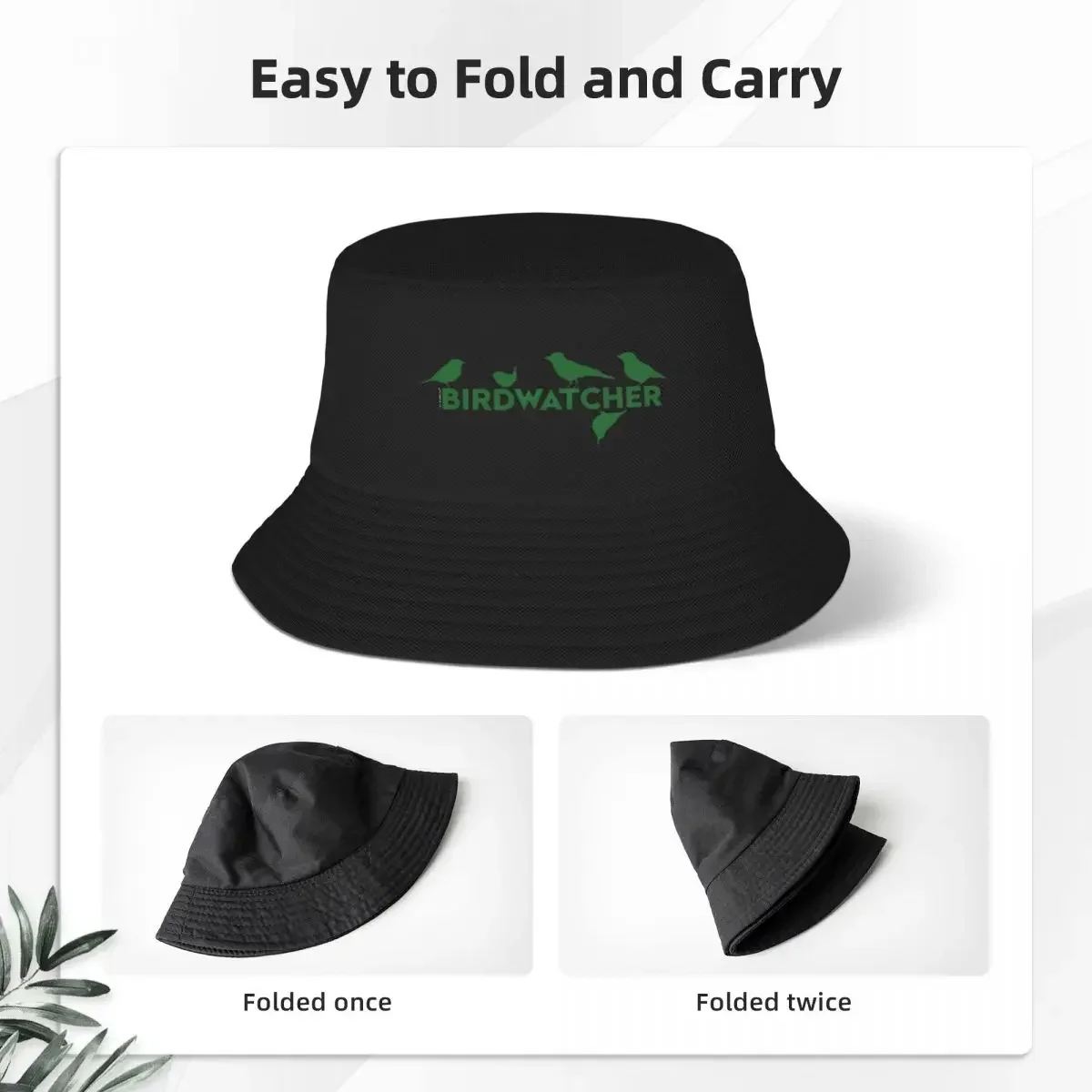 Birdwatcher Bucket Hats Panama For Kids Bob Hats Cool Fisherman Hats Summer Beach Fishing Unisex Caps