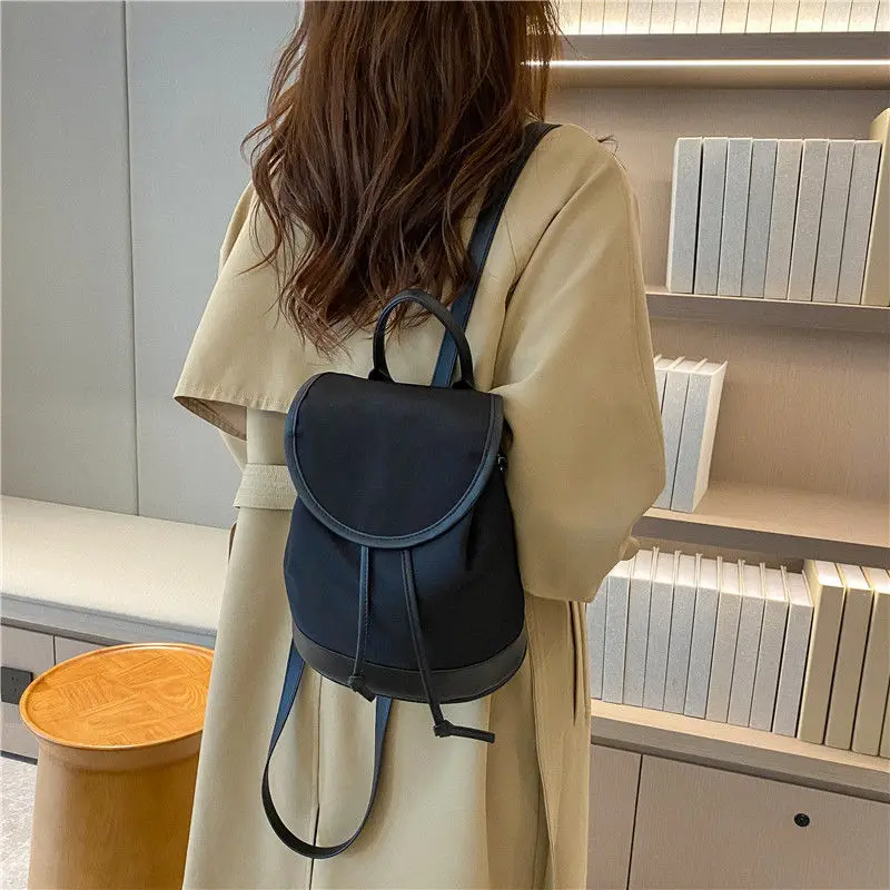 Summer Korean Super Fire Backpack Female Ins Fashion Canvas Bag Students Leisure Exquisite Small Bag Single Shoulder Crossbody