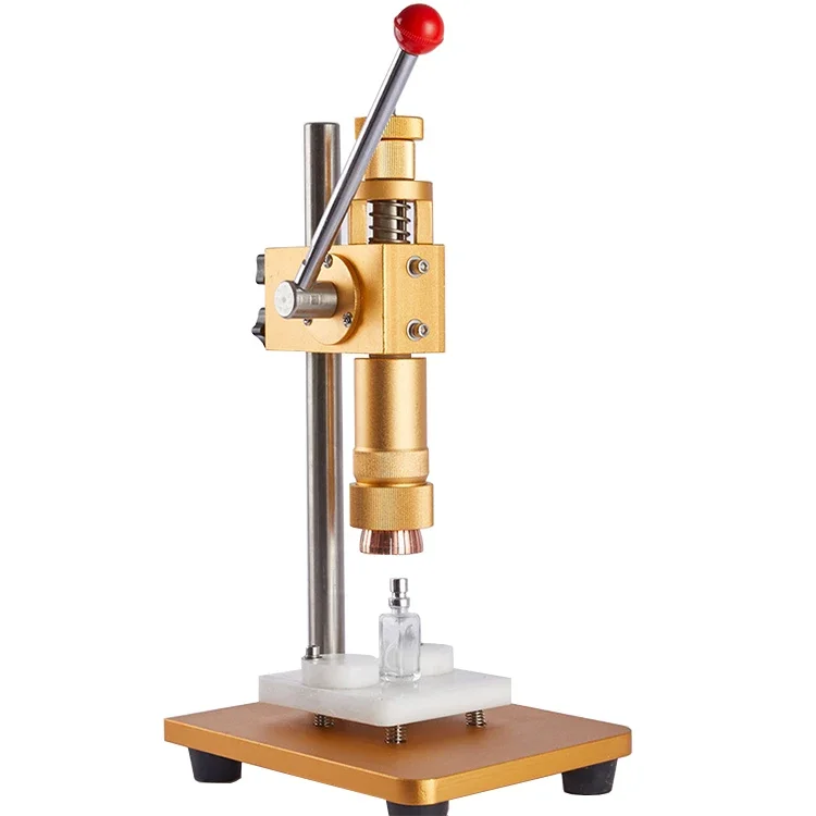 

Manual Capping Machine Aluminum perfume Bottle Collar Pressing Machine Manual Crimping Machine for Perfume Spray Bottle