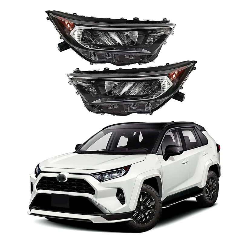 

Saivis Headlights Chrome Headlamp For RAV4 LE XLE LED 2019 2021