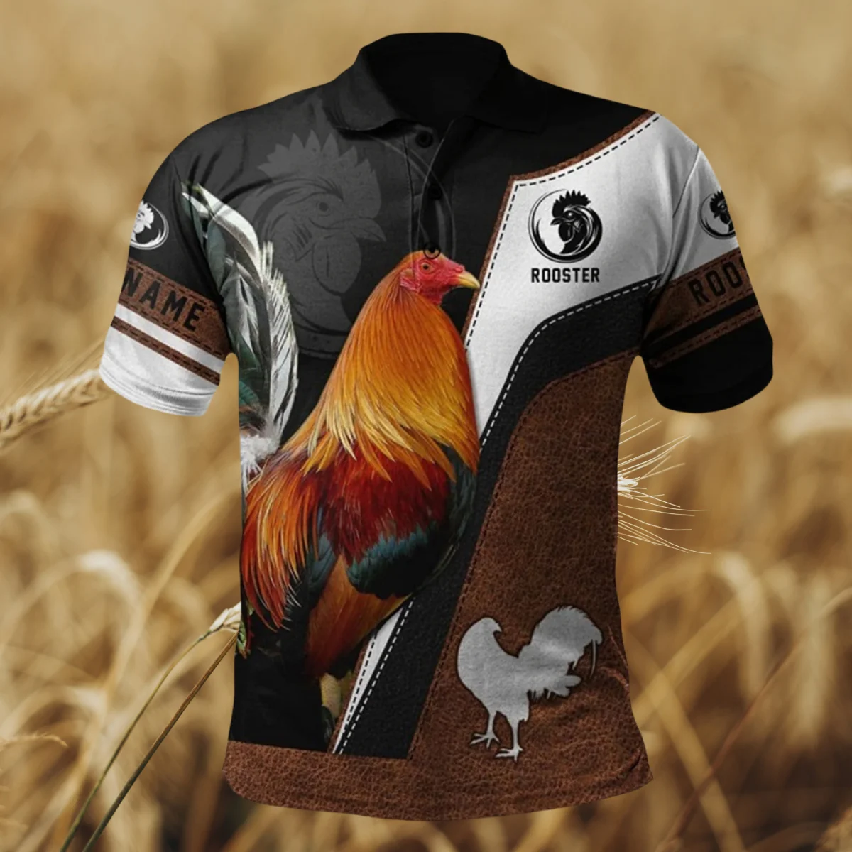 Men's Clothing 3d Printed Personalized Cowboy Polo T Shirt for Men And Women Summer Short Sleeve Rooster Tee Shirts Masculina