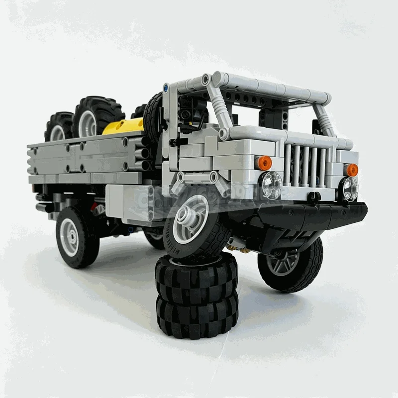 1013PCS Off Road Truck Gaz RC Vehicle Model Custom Building Blocks DIY Creative Assembly Toy Technology Gift Educational Puzzle