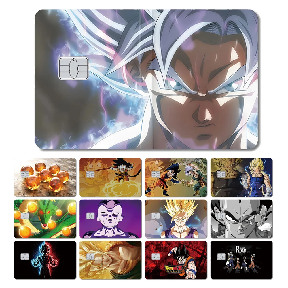 2025, neue Drachenbälle, Goku Frieza, Anime, wasserdicht, Hautaufkleber für Kreditkarten, Bank, Debitkarte, kein Verblassen