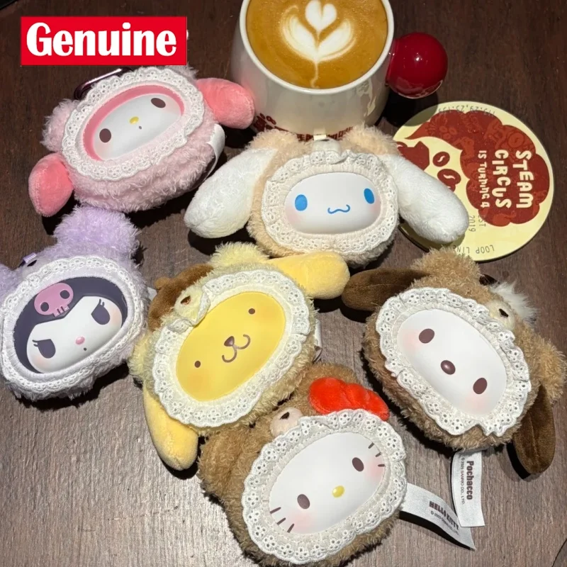 

Новая оригинальная пушистая серия плюшевых мишек Sanrio, глухая коробка, милая виниловая плюшевая кукла, коллекционная загадочная коробка, подарки на день рождения