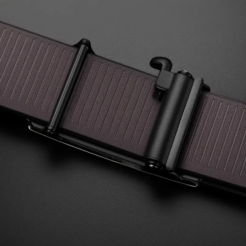 Stylish Men's Automatic Buckle Belt In Pu Leather For Business_voghion.com