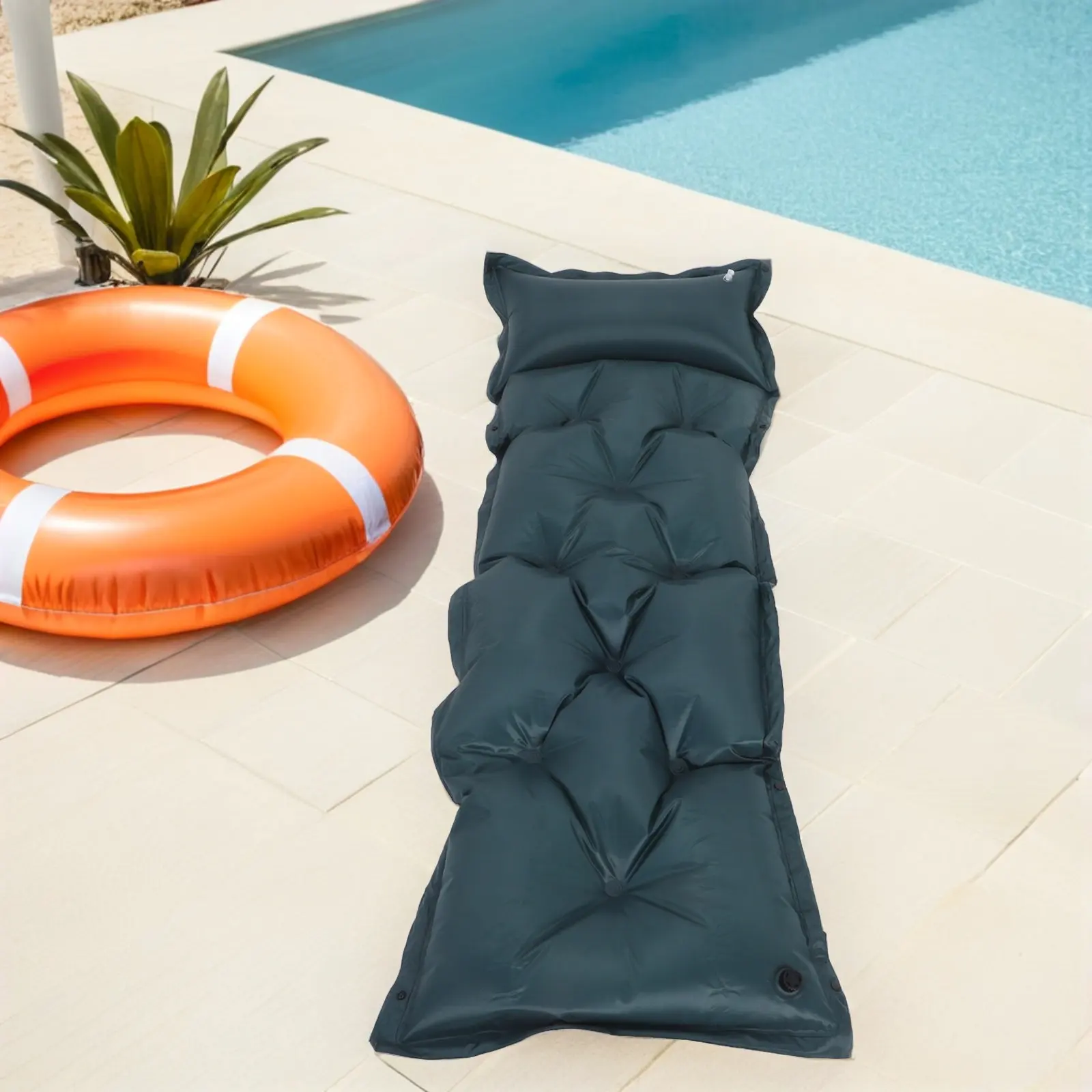 

Толстый портативный самонадувающийся коврик для кемпинга, надувной матрас для палатки, водонепроницаемый уличный матрас для походов, пеших прогулок и путешествий