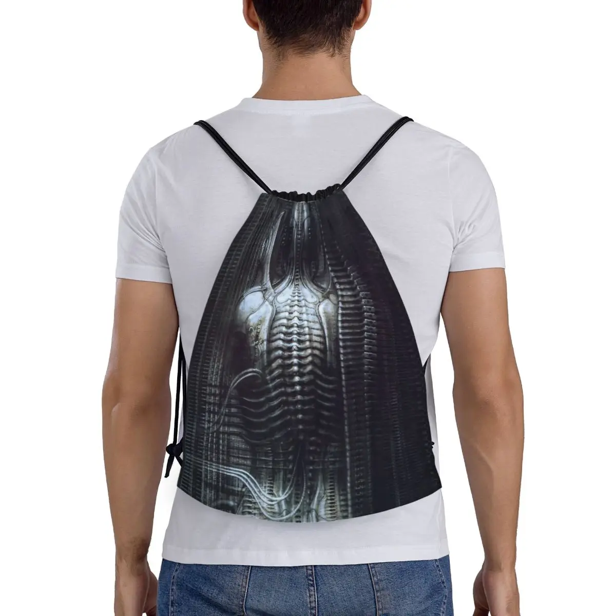 

Рюкзаки New York City Vi Torso H R Giger, повседневные спортивные сумки на шнурке с карманами, сумки для книг, для путешествий и школы