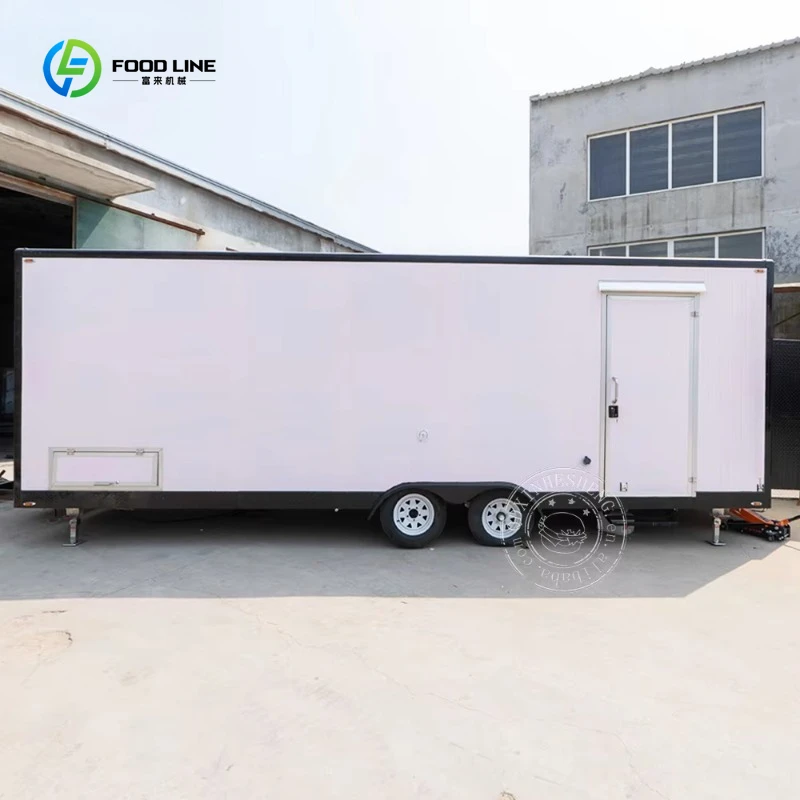 Carrinho de comida para macarrão no exterior, fogão de reboque, tamanho grande, fabricação de caminhão de alimentos, trailer de alimentos com banheiro para venda, canadá