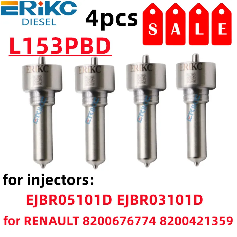 

4 шт. форсунка L153PBD ремонтные комплекты L153PBC для EJBR05101D EJBR03101D для RENAULT 8200676774 8200421359