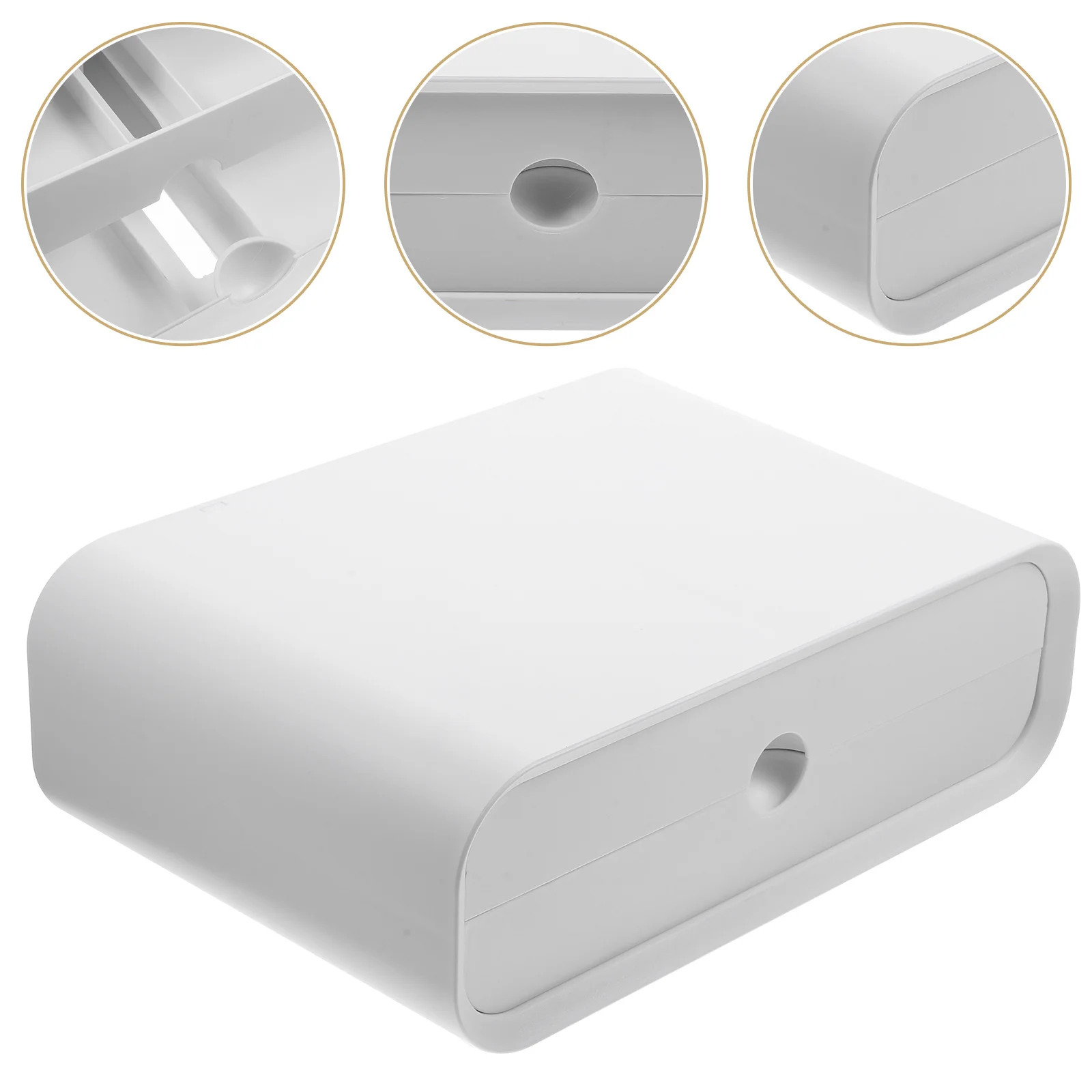 

Computer Monitor Stand Riser with Drawers Desk Storage Space Saving Ergonomic Acrylic Laptop Workstation Office Home Use