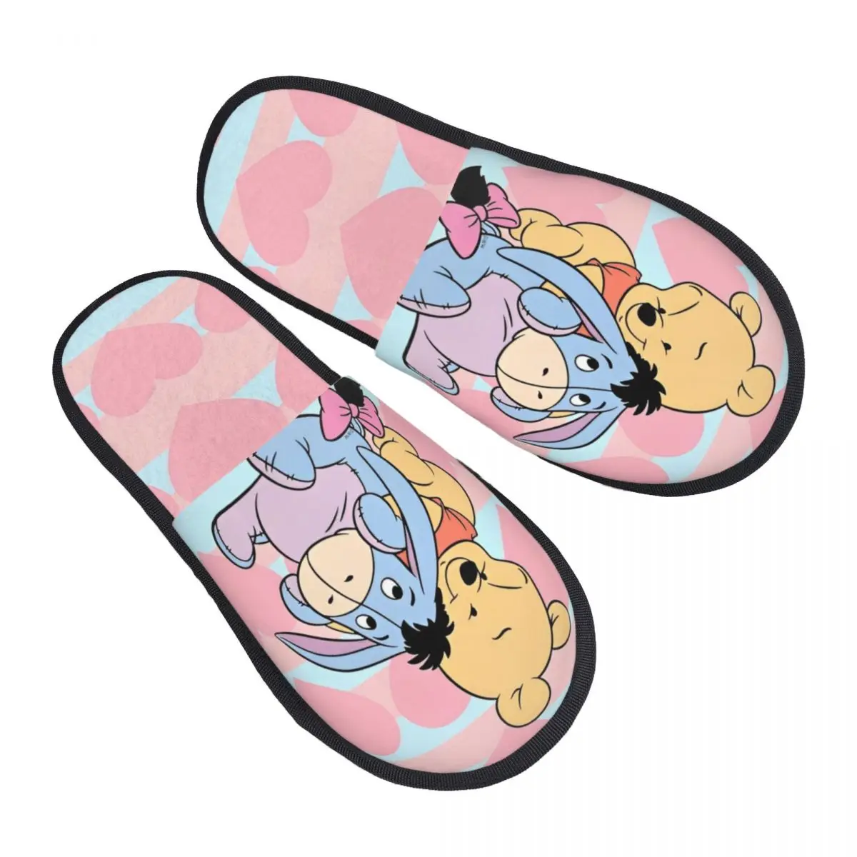 

Тапочки Винни-Пух, нескользящие мягкие домашние меховые шлепанцы, тапочки для спальни