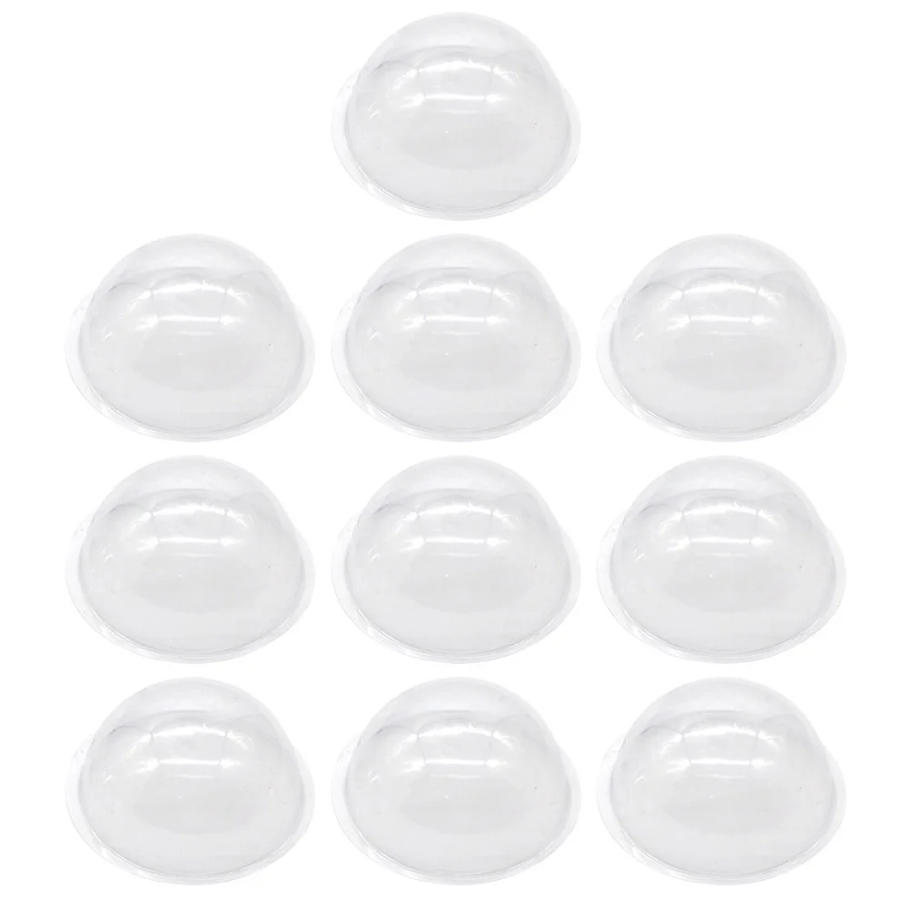 20 قطعة عيد الميلاد الحرفية القباب واضح ملء البلاستيك نصف الكرة الأرضية DIY بها بنفسك عطلة زينة سنو غلوب استبدال الأغطية داخلي