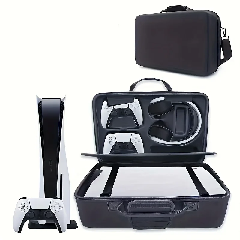 

PS5 Travel Storage Case - Compatible with Disc/Digital Version Controller Game Headphone Accessories